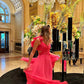 Ruffle Shoulder Plunging V Neck A-line Lace-Up Long Prom Dress     fg4582