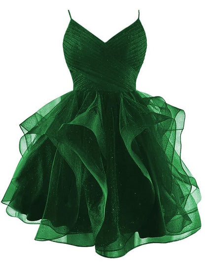 Spaghetti Straps Short Homecoming Dresses for Teens Tiered Mini Cockta formalgowns Spaghetti Straps Short Homecoming Dresses for Teens Tiered Mini Cockta formalgowns