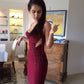 Mermaid Burgundy Spaghetti Straps Beaded Long Evening Prom Dresses, Sweetheart Prom Dress      fg4862