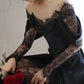 Charming Satin Lace Long Prom Dress Wedding Dress   fg5055