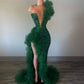 Robe de bal longue à paillettes vertes fg5294