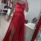 Red Prom Dresses,Party Dress, Satin Evening Gown       fg4630