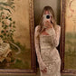 Wedding Dresses Long Sleeves Spaghetti Straps Long Wedding Party Gowns Custom Made     fg5104