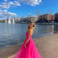 Sweetheart A-Line Long Party Prom Dress with Appliques And Split    fg4579