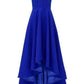 Royal Blue Hi Low Prom Dress     fg5029