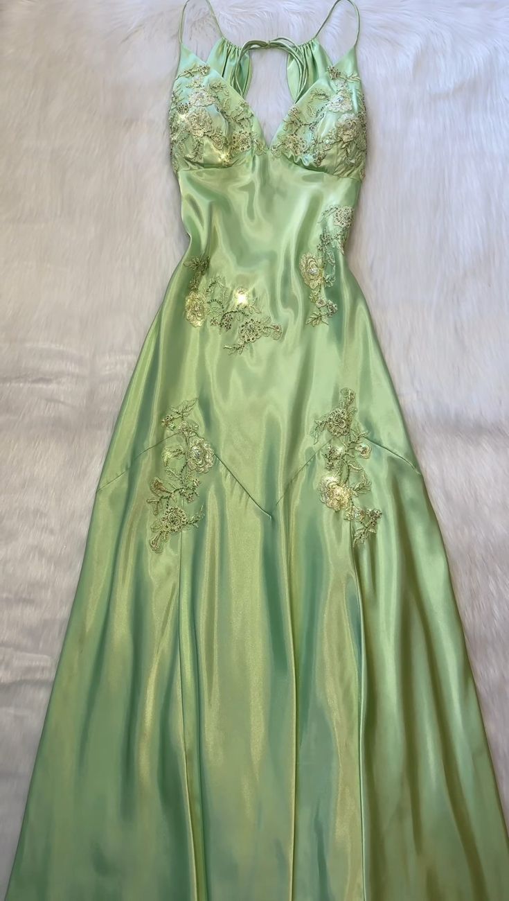 Green V neck Long Prom Dress fg3609 Green V neck Long Prom Dress fg3609