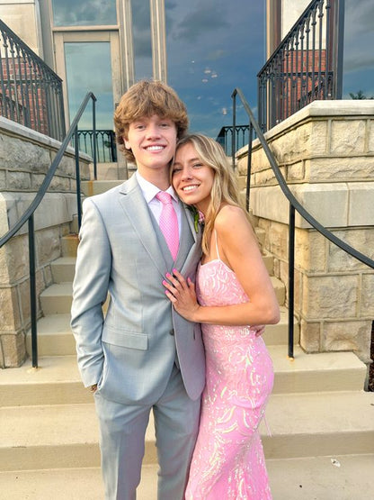 Pink Mermaid Sequin Prom Dress Long Evening Gown fg4670 formalgowns Pink Mermaid Sequin Prom Dress Long Evening Gown fg4670 formalgowns