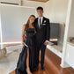 Black Prom Dress,Women A-line Elegant Party Dresses    fg5078