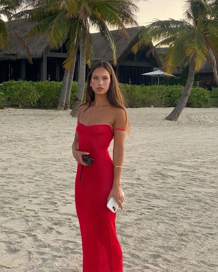 sachin and babi light blue dress Red Off Shoulder Ruffle Dress by Badgley Mischka