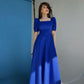 Roayl Blue Party Gown Square Neck New Prom Dress     fg4564