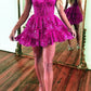 a-line sweetheart spaghetti straps short cocktail/homecoming dress    fg4790