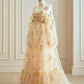 A-Line Tulle Lace Long Sleeves Prom Dress, Long Evening Dress    fg4428