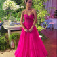 Hot Pink Long Prom Dress Formal Graduation Evening Dresses       fg4761