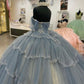 Princesse Quinceanera robes robes de 15 ans bal à lacets doux 16 robe fg5381