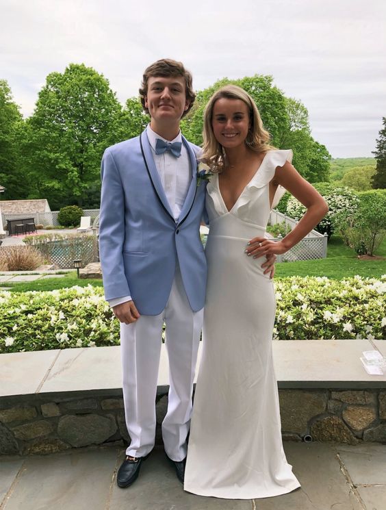 White Prom Dress Vintage Evening Gown Formal Party Dress fg4305 –  formalgowns