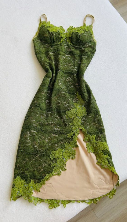 vintage green prom dress A Line Off The Shoulder Tulle Sage P1466 PreppyDress special occasions Cowl Neck 50s Open Back