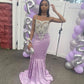 Beautiful Lilac Mermaid Prom Dress Formal Party Dress Prom Dress         fg4333