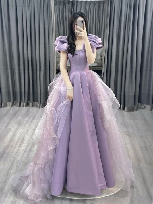 Purple Long Prom Dresses, Sweet 16 Dresses Formal Dress     fg3429