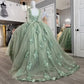 Women's Off Shoulder Quinceanera Dresses Ball Gown with Train Puffy Sweet 15 16 Dresses 3D Flowers Prom Dresses     fg3667