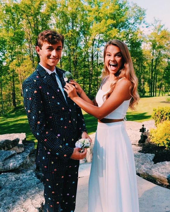 Elegant White Two Piece Prom Dress Formal Evening Dress fg3758 formalgowns Elegant White Two Piece Prom Dress Formal Evening Dress fg3758 formalgowns