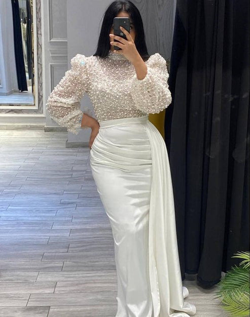 White lace prom dress wedding dress       fg1701 main image 0