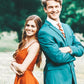 Orange Prom Dresses Two-pieces Evening Party Dress       fg4358