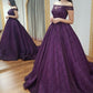 Elegant Purple Prom Dresses Party Gowns Long Evening Dress  fg4064