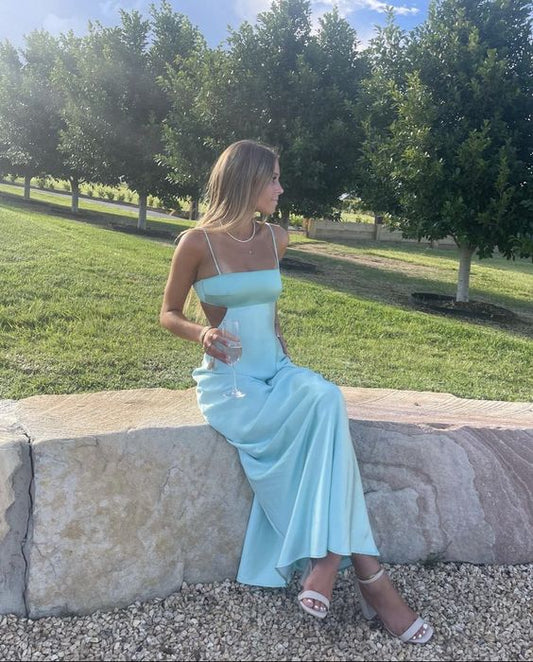 Lavender Butterfly Prom Dresses with Slit Removable Sleeve Formal Gown  FD3318 - Light Blue / Custom Size