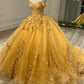 Tulle Yellow Quinceanera Dresses Sweetheart Ball Gowns  Party Prom Dresses     fg3582