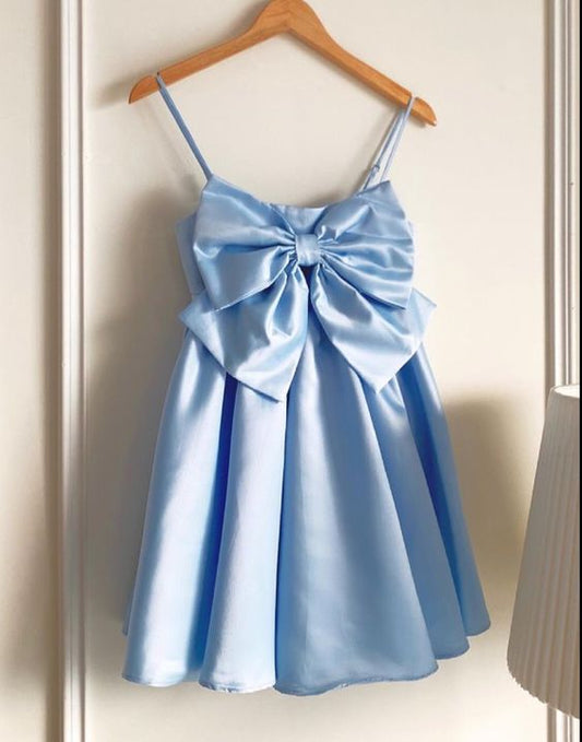 Blue Homecoming Dress Short Party Dress   fg4278