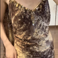 Vintgae Prom Party Dress Chiffon Evening Dress Birthday Outfit  fg8713