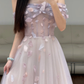 Off The Shoulder Tulle Prom Party Dress 19th Birthday Dress fg8618