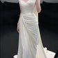Strapless Pleat Long Wedding Dress Evening Party Dresses    fg7706