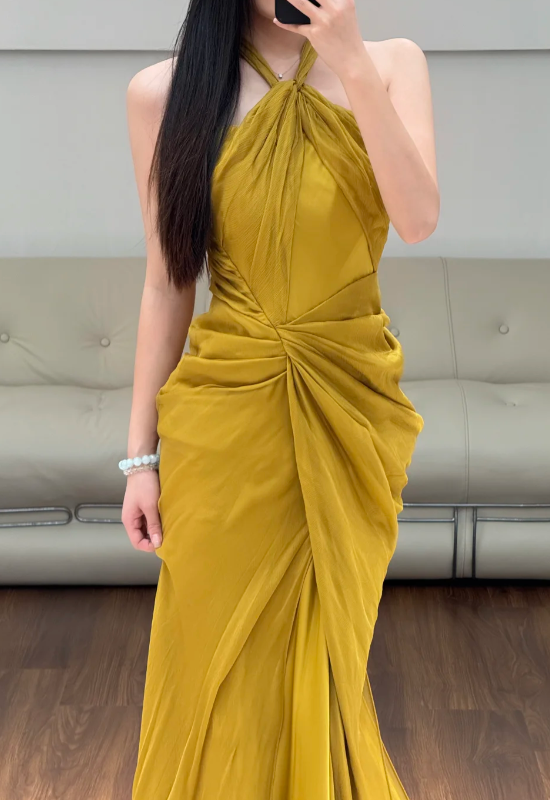 Buntes Meerjungfrau-Partykleid mit Pailletten und langen Abschlusskleidern fg8362