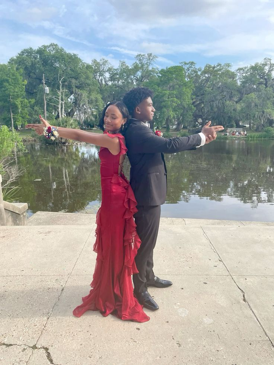 Red Simple Prom Dress Sexy Graduation Dress Evening Dress fg8433