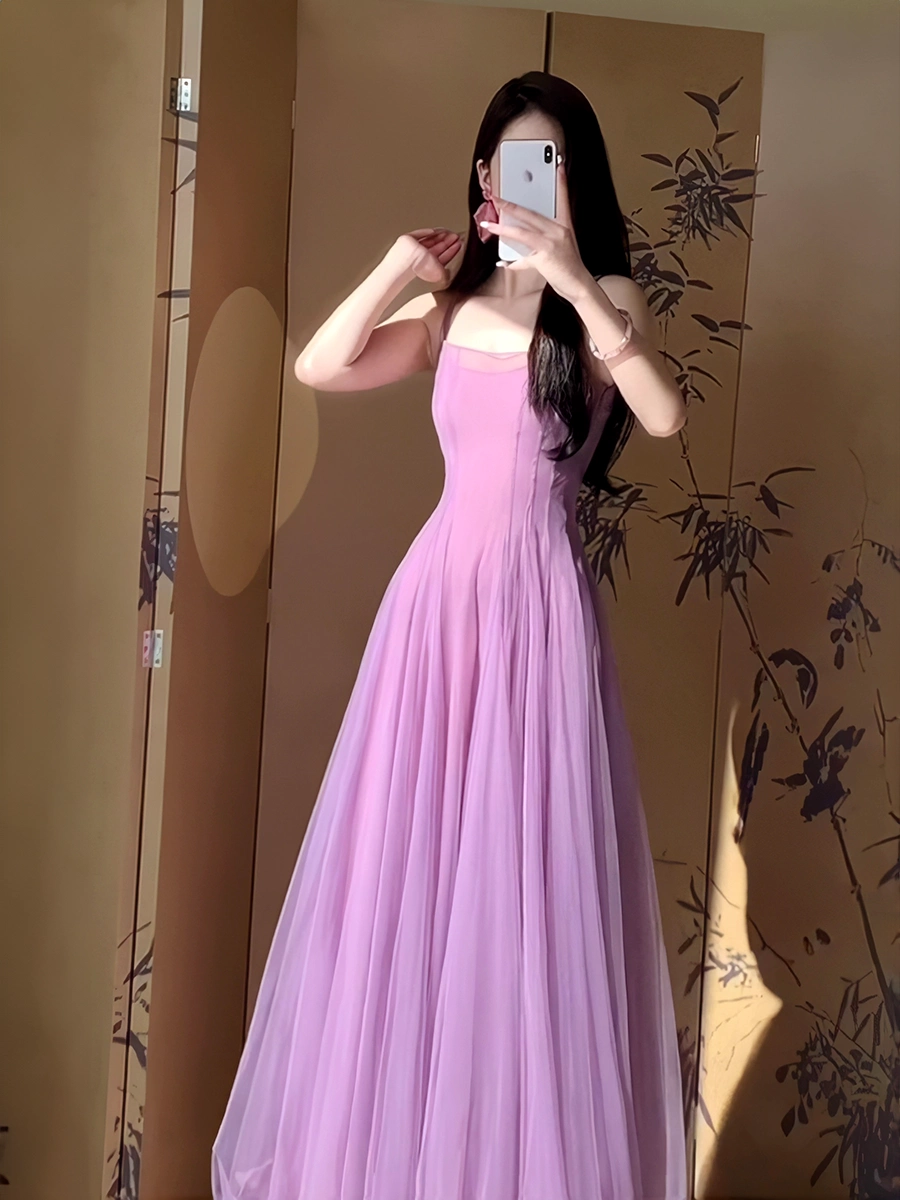 A Line Purple Tulle Long Prom Dress Sexy Evening Dresses fg7659 formalgowns A Line Purple Tulle Long Prom Dress Sexy Evening Dresses fg7659 formalgowns