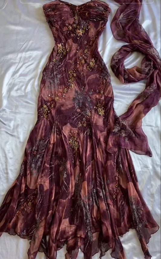 Sweetheart Vintage Prom Dress Mermaid Evening Dress 21st Birthday Outfit fg8508