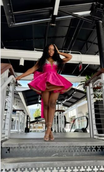 Elegant Ball Gown Strapless Black Girl Summer Birthday Dresses  fg8538