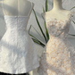 Spaghetti Straps Sleeveless Appliqued A-Line Mini Homecoming Dress fg8210