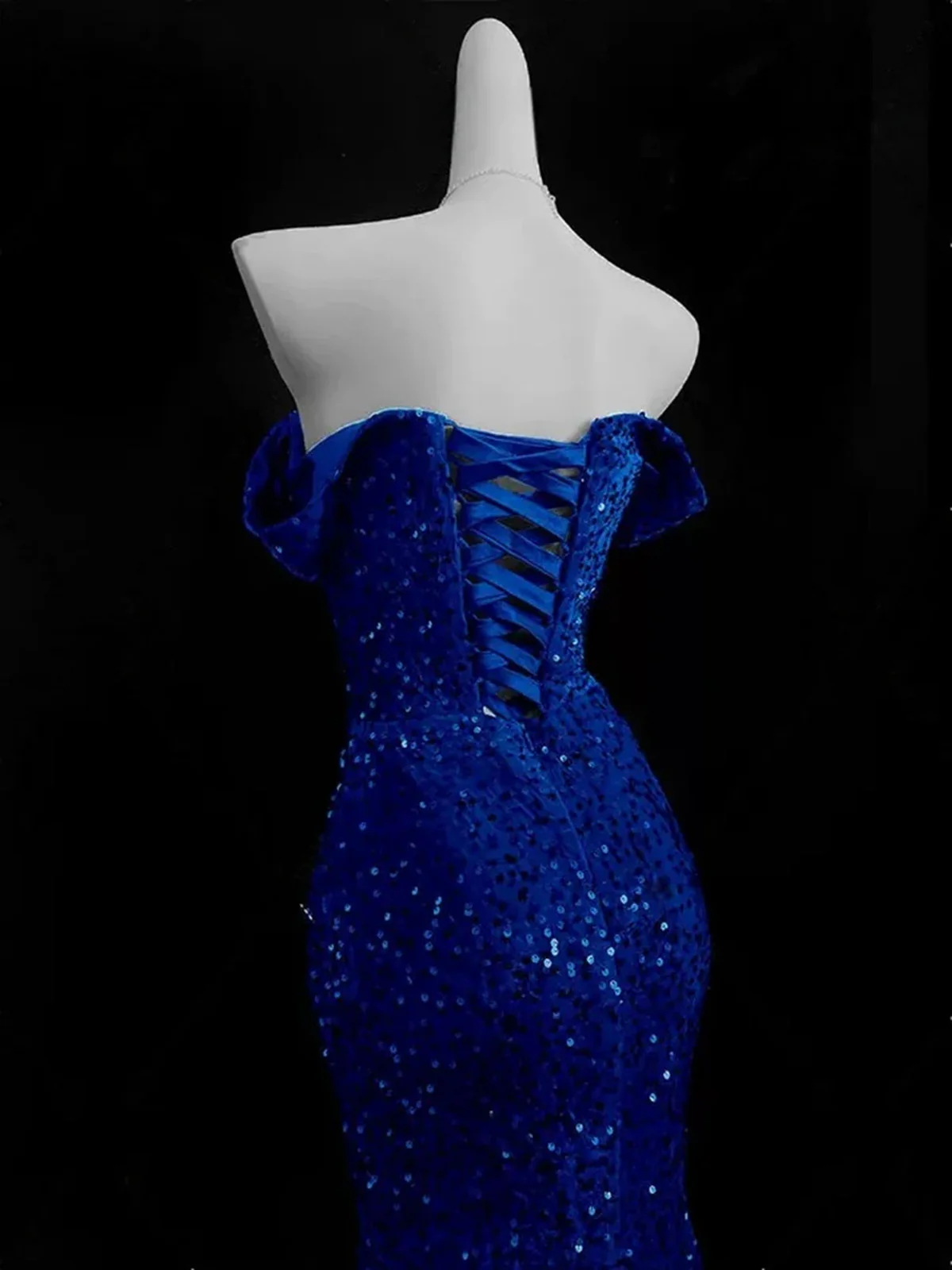 Robe de soirée longue sirène colorée à paillettes, tenue de remise de diplôme fg8362