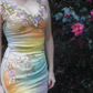Robe de soirée longue sirène colorée à paillettes, tenue de remise de diplôme fg8362