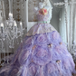 Ball Gown Lilac Sweet 16 Birthday Dress Prom Party Dress Evening Dress fg8649
