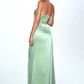 Sexy Green Mermaid Side Slit Maxi Long Party Prom Dresses,Evening Dresses        fg6759