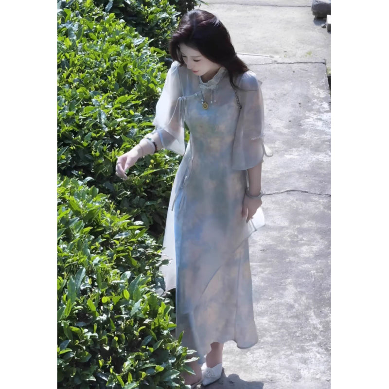 Robe de soirée longue sirène colorée à paillettes, tenue de remise de diplôme fg8362