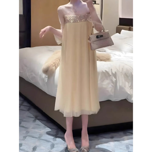 Robe de soirée longue sirène colorée à paillettes, tenue de remise de diplôme fg8362