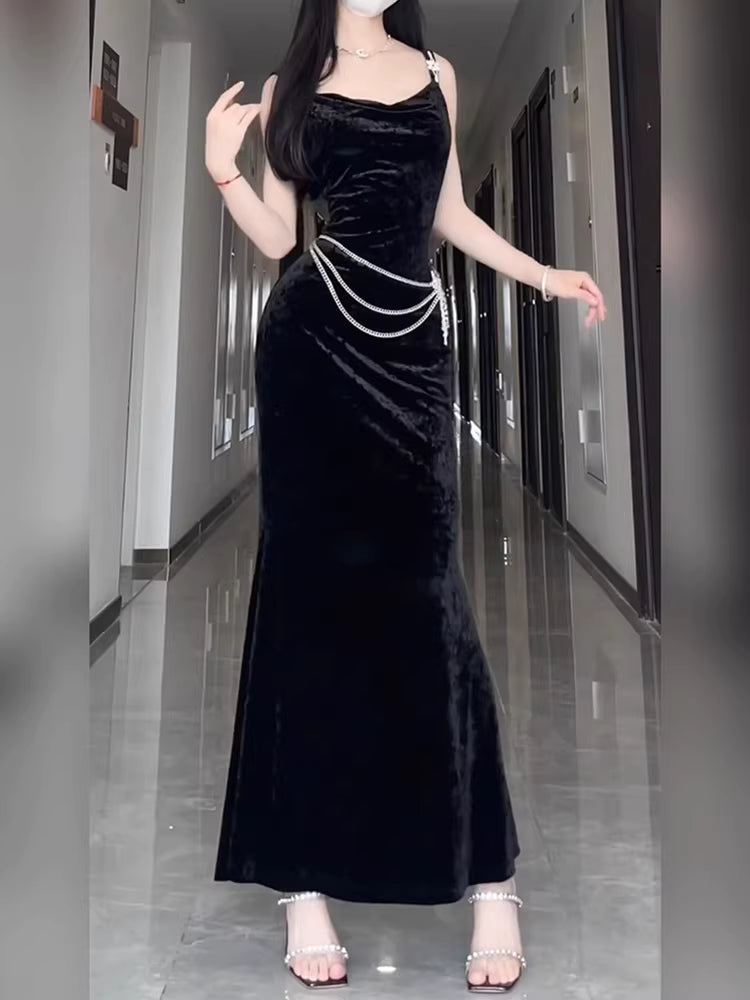 Buntes Meerjungfrau-Partykleid mit Pailletten und langen Abschlusskleidern fg8362