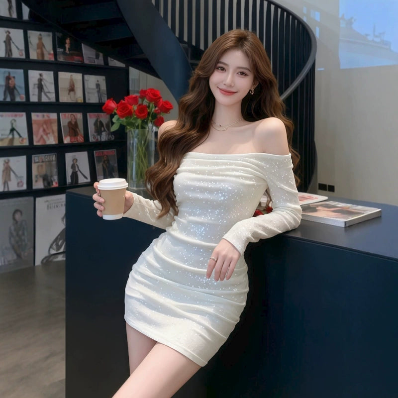 Buntes Meerjungfrau-Partykleid mit Pailletten und langen Abschlusskleidern fg8362