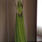 Halter Cutout Gold Sequin Chiffon Sheath Evening Gown fg8757