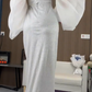 Strapless Sweetheart Slit Mermaid Evening Gown With Detachable Puff Sleeves  fg8818