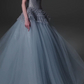 Strapless Beaded Corset Tulle Ball Gown Evening Dress fg8822